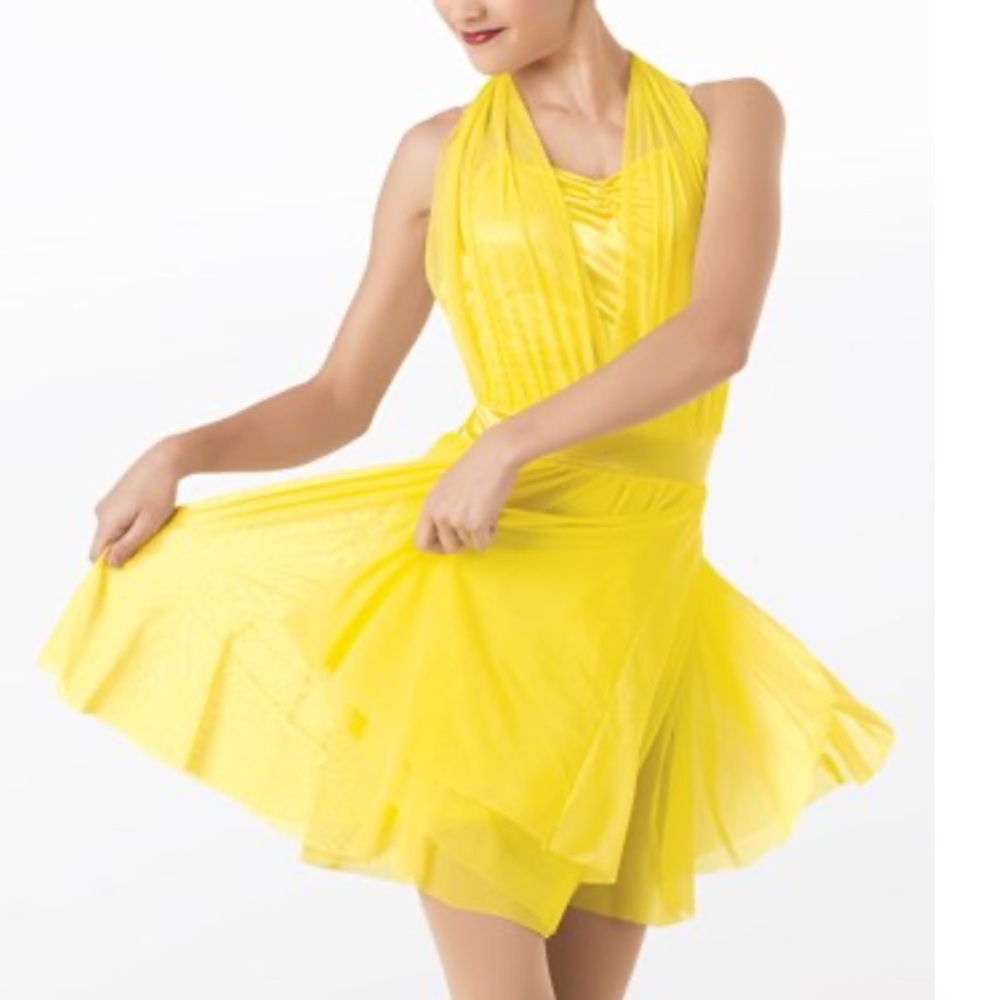 Weissman Small Adult Yellow Dress